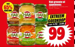 Dirk Hak groente of appelmoes aanbieding