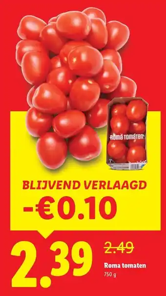 Lidl Roma tomaten aanbieding