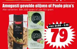 Dirk Amogusti gevulde olijven of Paulo pico's aanbieding