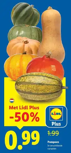 Lidl Pompoen aanbieding