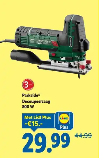 Lidl Parkside decoupeerzaag aanbieding
