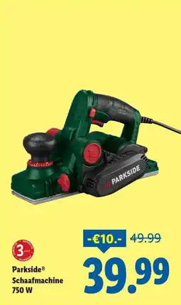 Lidl Parkside schaafmachine aanbieding