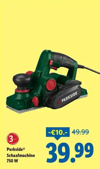 Lidl Parkside schaafmachine aanbieding