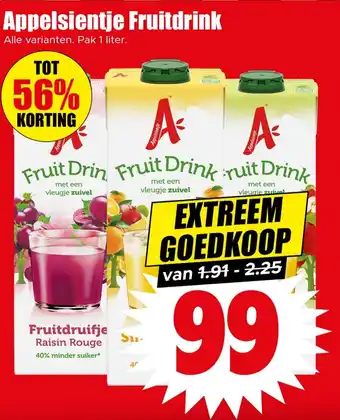 Dirk Appelsientje Fruitdrink aanbieding