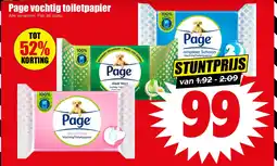 Dirk Page vochtig toiletpapier aanbieding