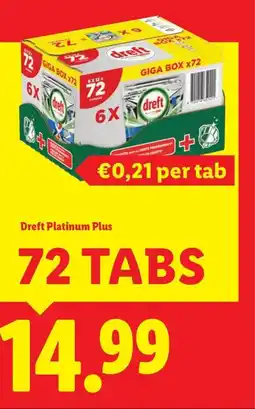 Lidl Dreft Platinum Plus aanbieding