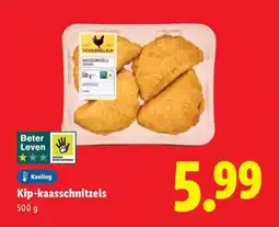 Lidl Kip-kaasschnitzels aanbieding