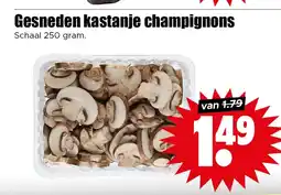 Dirk Gesneden kastanje champignons aanbieding