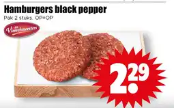 Dirk Hamburgers black pepper aanbieding