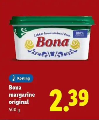 Lidl Bona margarine original aanbieding