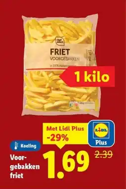 Lidl Voor- gebakken friet aanbieding