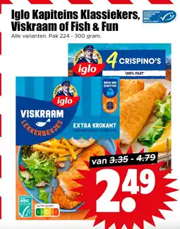 Dirk Iglo Kapiteins Klassiekers, Viskraam of Fish & Fun aanbieding