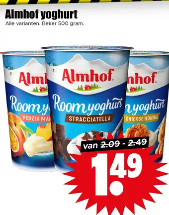 Dirk Almhof yoghurt aanbieding