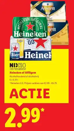 Lidl Heineken of Affligem aanbieding