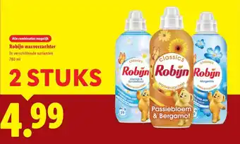 Lidl Robijn wasverzachter aanbieding