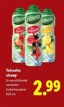 Lidl Teisseire siroop aanbieding