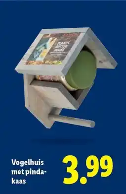 Lidl Vogelhuis met pinda- kaas aanbieding