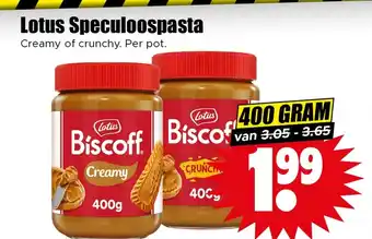 Dirk Lotus Speculoospasta aanbieding