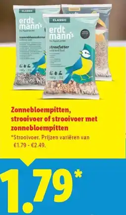 Lidl Zonnebloempitten strooivoer of strooivoer met zonnebloempitten aanbieding