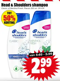 Dirk Head & Shoulders shampoo aanbieding