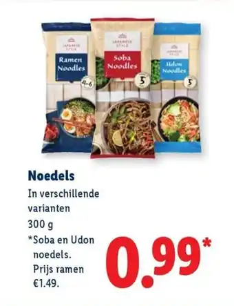 Lidl Noedels aanbieding