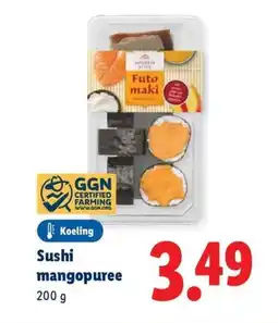 Lidl Sushi mangopuree aanbieding