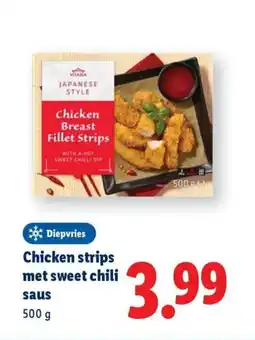 Lidl Chicken strips met sweet chili saus aanbieding