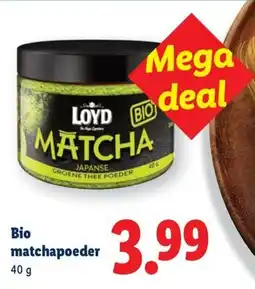 Lidl Bio matchapoeder aanbieding