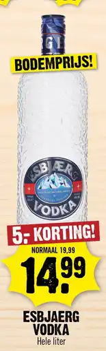 Dirk Esbjaerg Vodka aanbieding