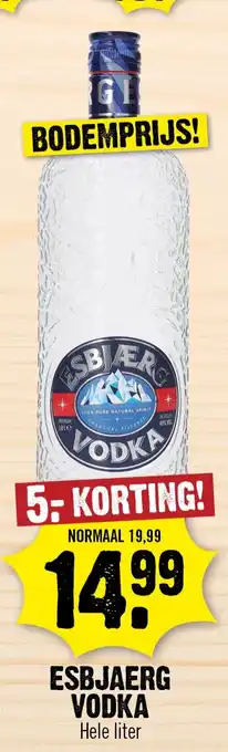 Dirk Esbjaerg Vodka aanbieding