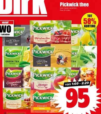 Dirk Pickwick thee aanbieding