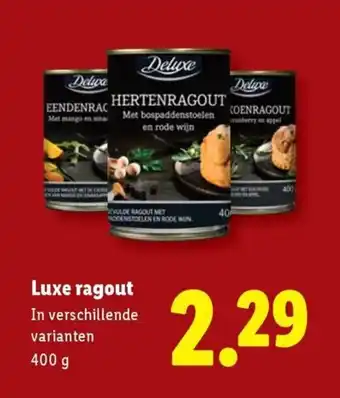 Lidl Luxe ragout aanbieding