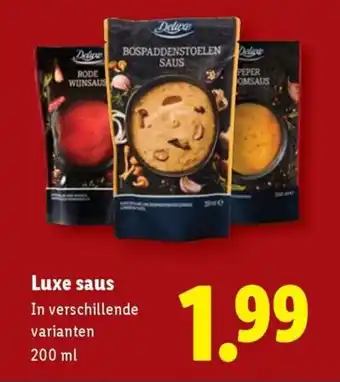 Lidl Luxe saus aanbieding