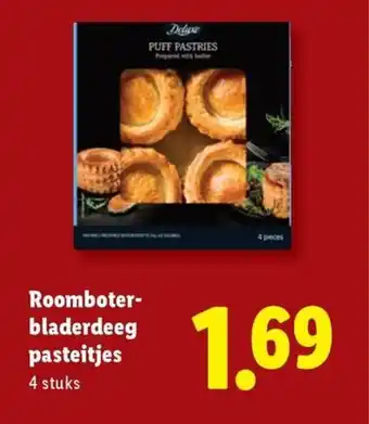 Lidl Roomboter- bladerdeeg pasteitjes aanbieding