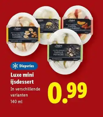 Lidl Luxe mini ijsdessert aanbieding