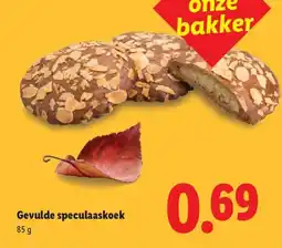 Lidl Gevulde speculaaskoek aanbieding