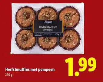 Lidl Herfstmuffins met pompoen aanbieding