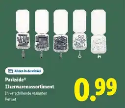 Lidl Parkside IJzerwarenassortiment aanbieding