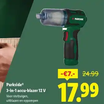 Lidl Parkside 3-in-1 accu-blazer 12 V aanbieding