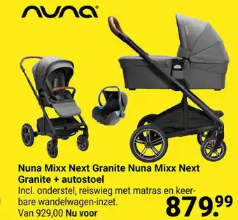 Van Asten BabySuperstore Nuna Mixx Next Granite Nuna Mixx Next Granite + autostoel aanbieding