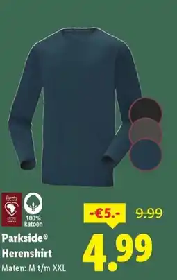 Lidl Parkside herenshirt aanbieding