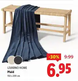 Lidl Livarno home plaid aanbieding