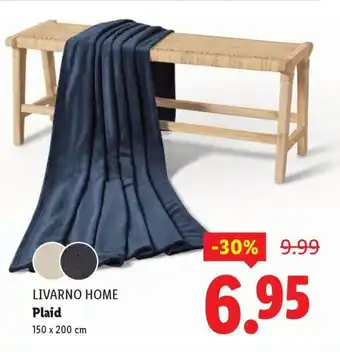 Lidl Livarno home plaid aanbieding