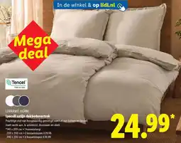 Lidl Livarno home lyocell satijn dekbedovertrek aanbieding
