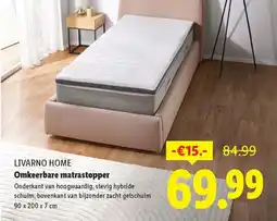 Lidl Livarno home omkeerbare matrastopper aanbieding