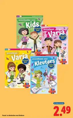 Lidl Puzzel en doeboeken voor kinderen aanbieding