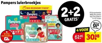 Kruidvat Pampers luierbroekjes aanbieding