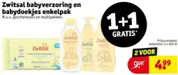 Kruidvat Zwitsal babyverzoring en babydoekjes enkelpak aanbieding