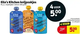 Kruidvat Ella's Kitchen knijpzakjes aanbieding