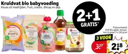 Kruidvat Kruidvat bio babyvoeding aanbieding